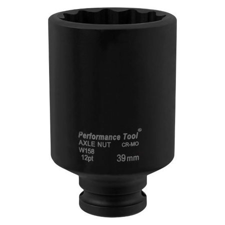 PERFORMANCE TOOL 39Mm Toyota Axle Nut Socket, W158 W158